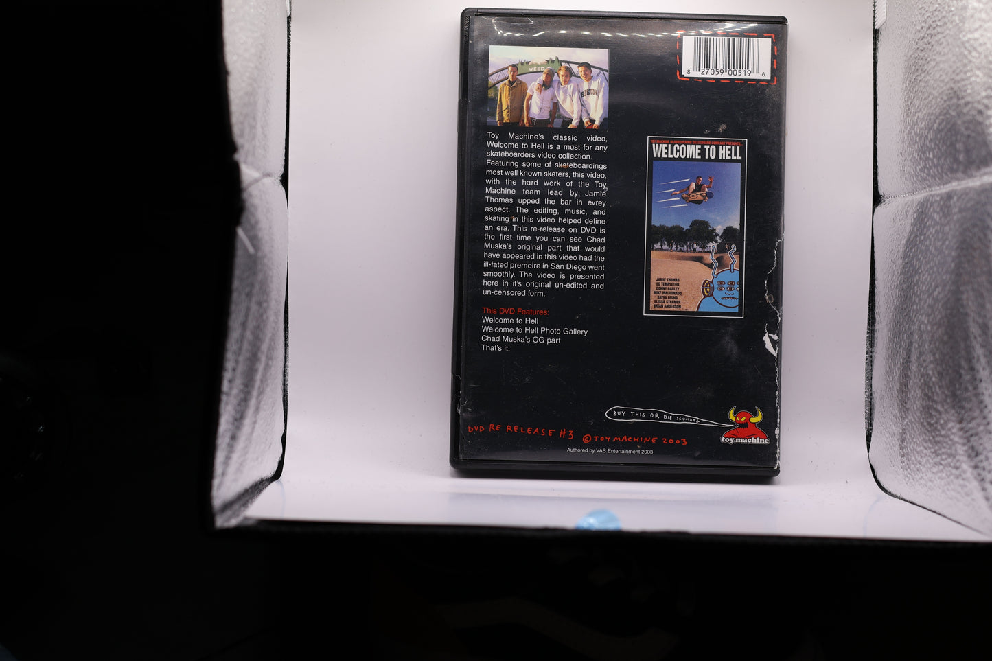 Toy Machine - "Welcome to Hell" Classic Skateboard DVD (Ed Templeton / Jamie Thomas)