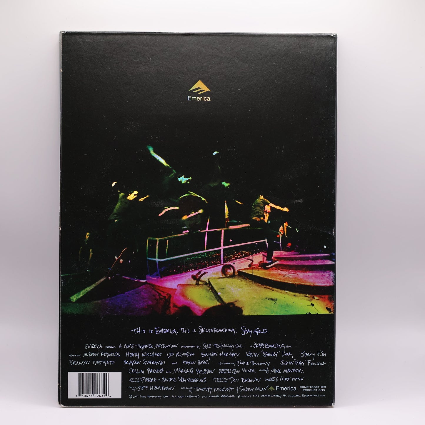 Emerica Stay Gold DVD (2010) Skateboarding Video Andrew Reynolds Brandon Westgate