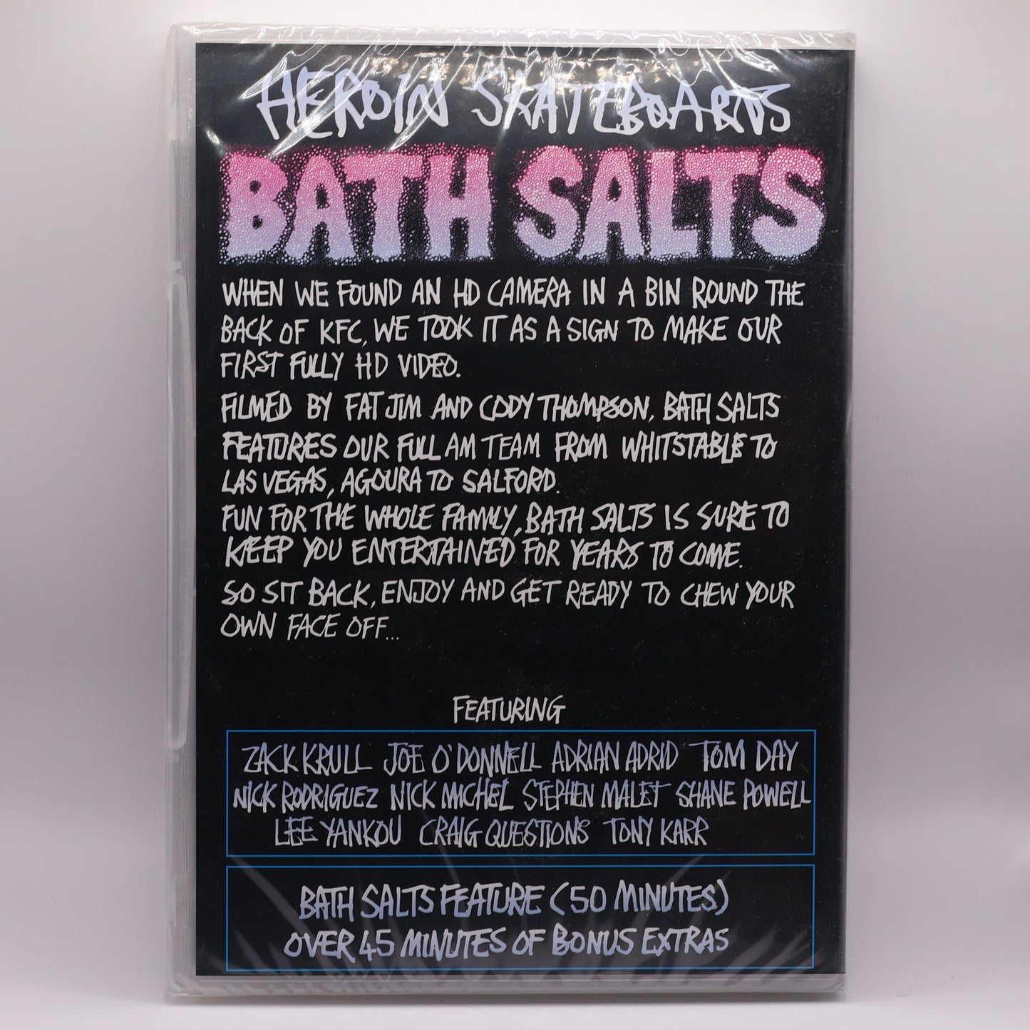 Heroin Skateboards – Bath Salts DVD (Rare OOP Skate Video) | Classic UK Skateboarding Film-SEALED
