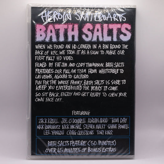 Heroin Skateboards – Bath Salts DVD (Rare OOP Skate Video) | Classic UK Skateboarding Film-SEALED