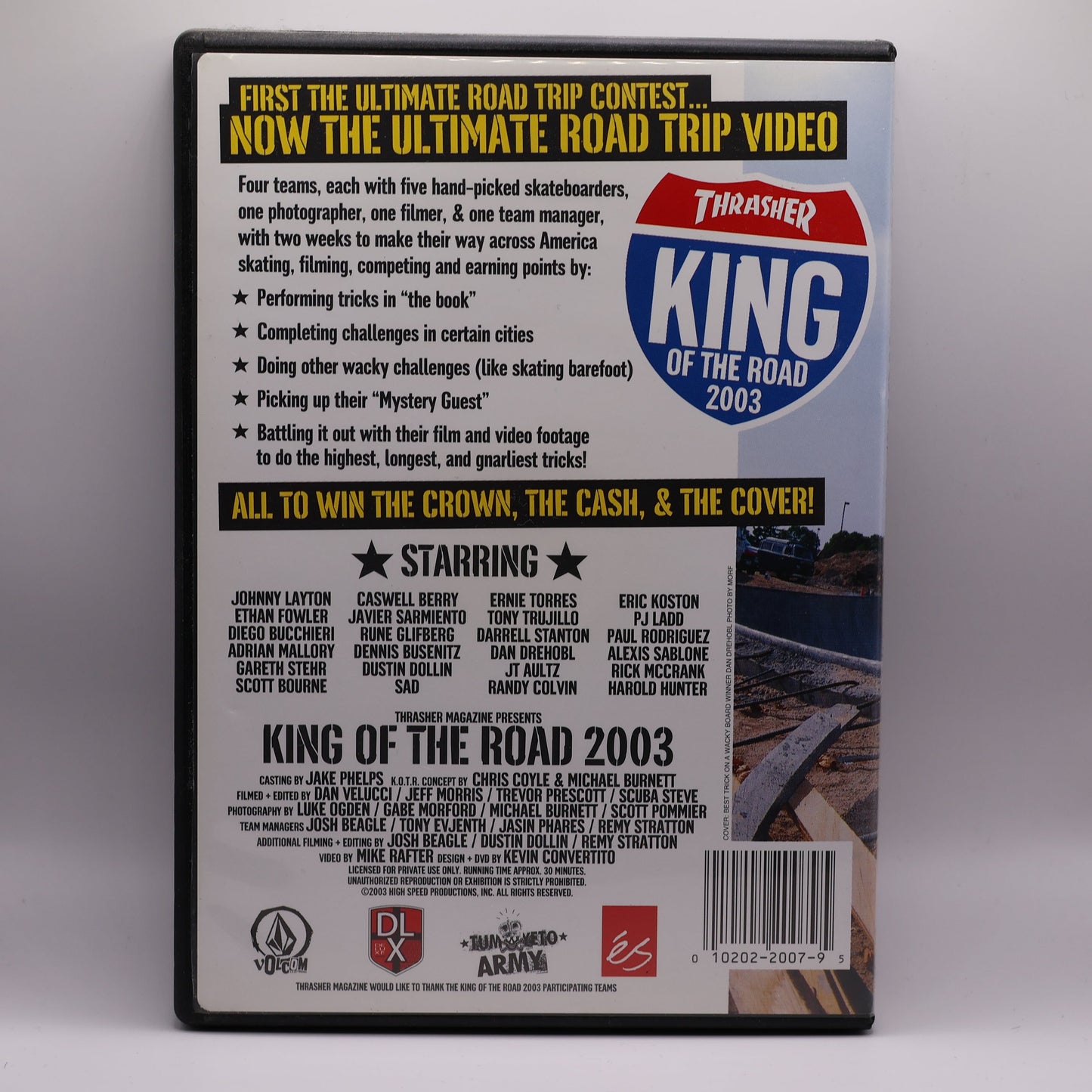 Thrasher King Of The Road 2003 DVD Rare KOTR Skateboarding Video First Year Release