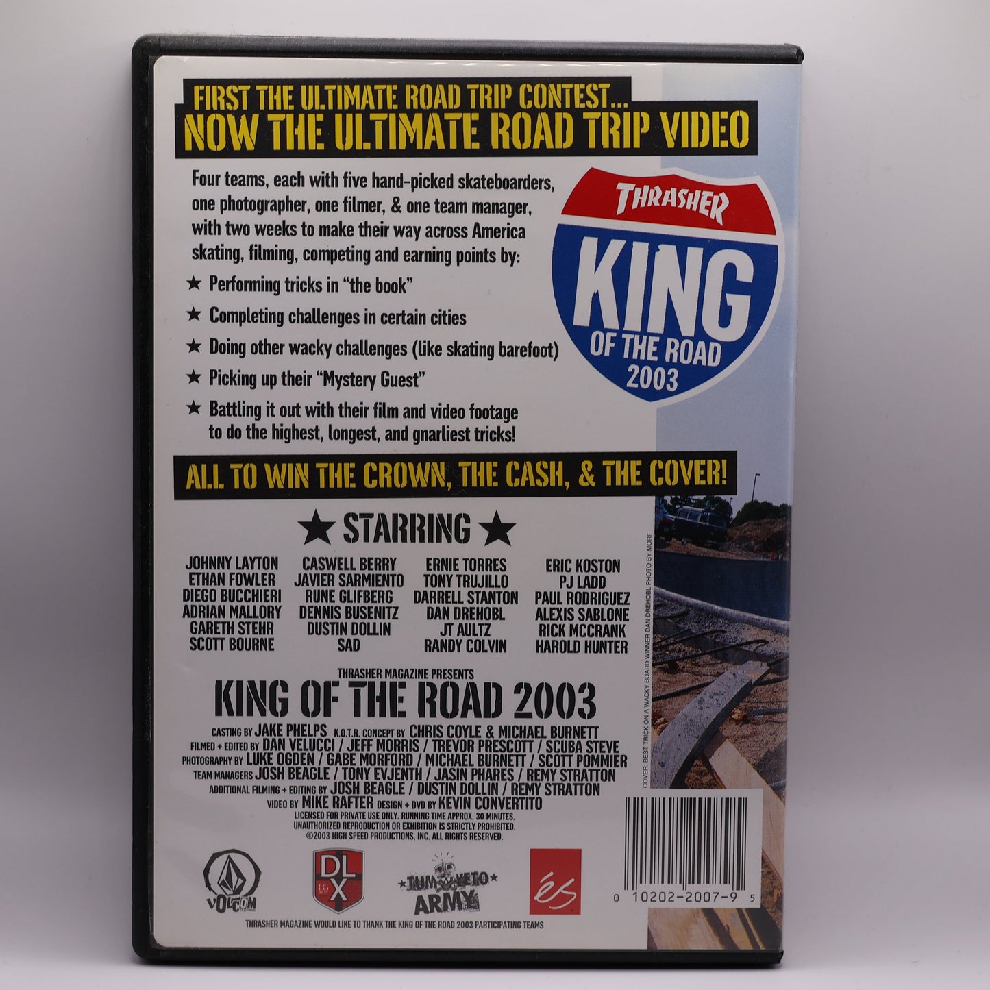 Thrasher Magazine King of the Road 2003 DVD | Original First Year KOTR | Rare Skateboarding DVD