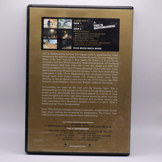 Emerica This Is Skateboarding DVD (2003) Andrew Reynolds Heath Kirchart Rare Skate Video