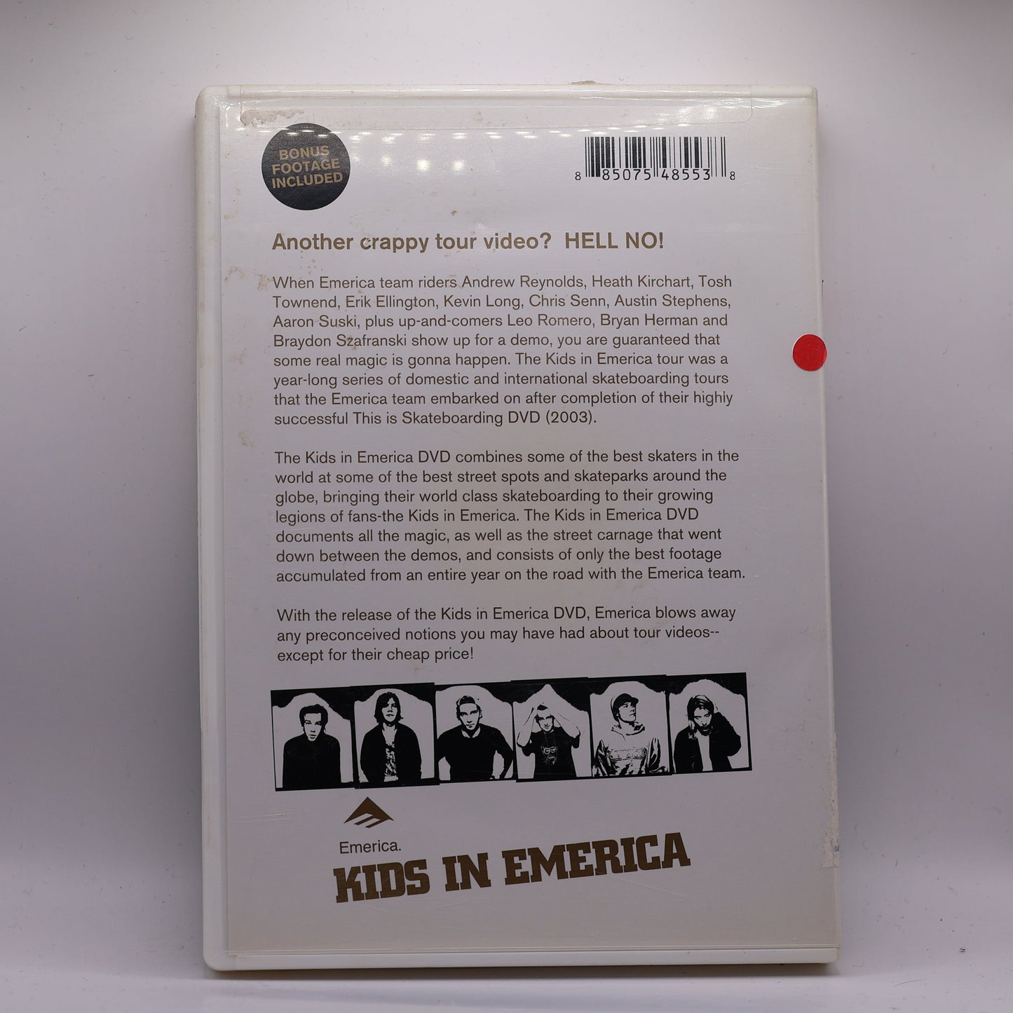 Emerica Kids In Emerica DVD Rare 2004 Skateboarding Tour Video Andrew Reynolds