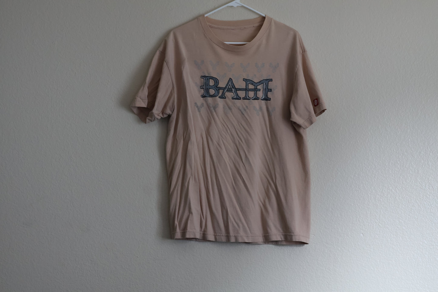 Vintage Element Skateboards - Bam Margera "Heartagram" T-Shirt (Y2K Era) - Tan-Missing Tag