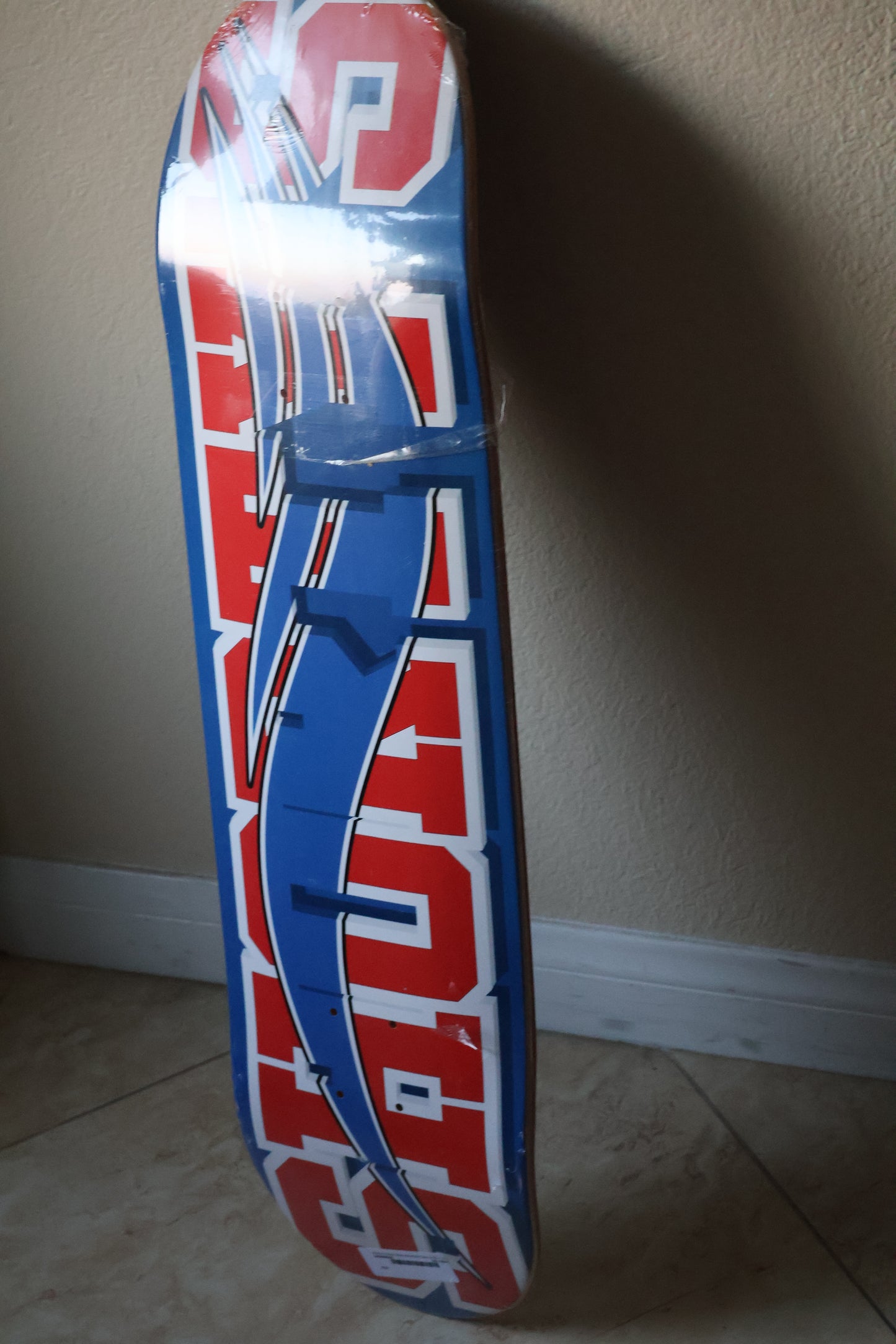 Shorty’s Skateboard Deck Classic Logo Blue/Red – 8.25" (2022 Reissue - Sealed)